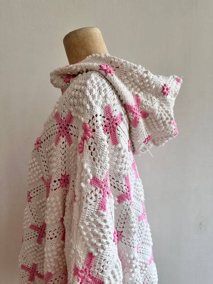 old crochet lace parka