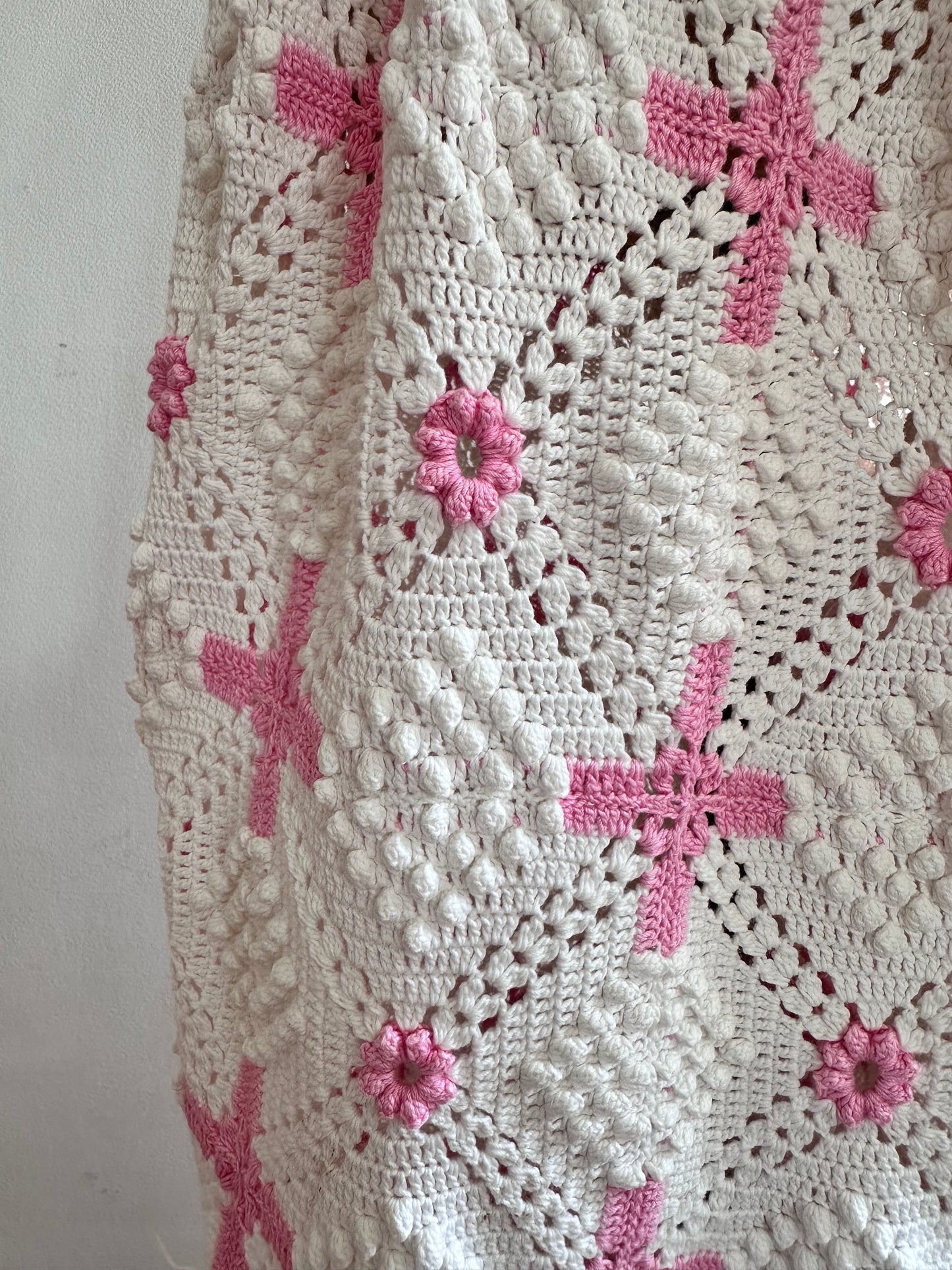 old crochet lace many tuck pants