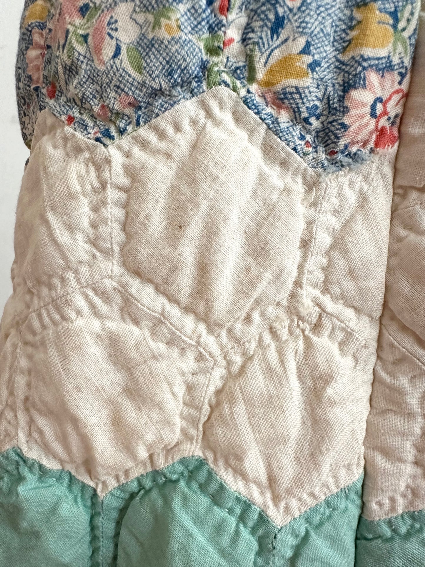old quilt short pants
