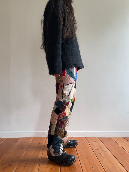 old quilt crazy slim pants