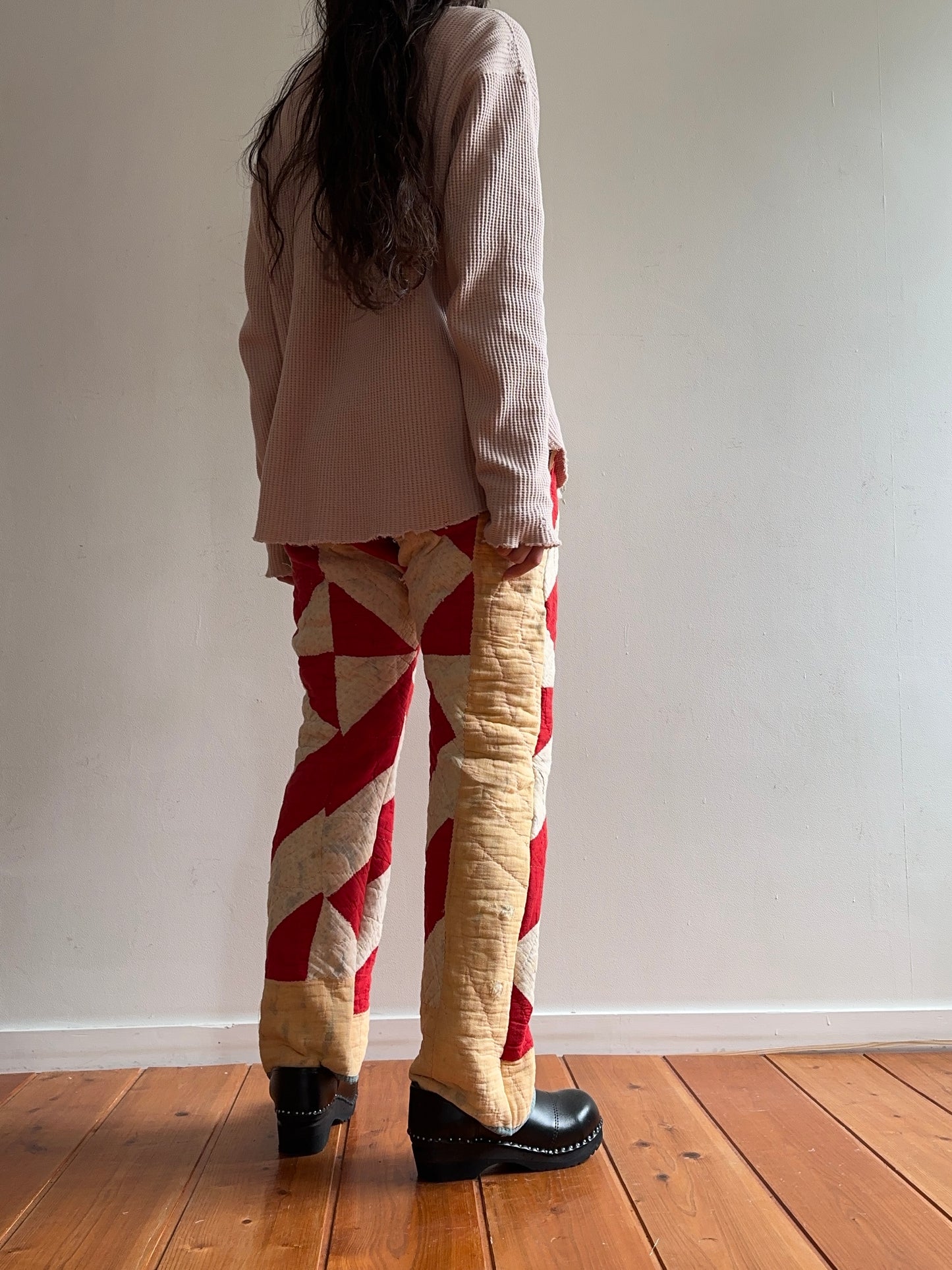 antique quilt slim pants