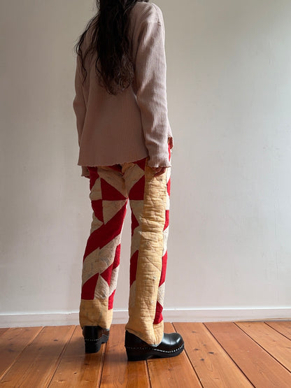 antique quilt slim pants