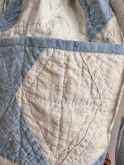 old quilt pocket bag
