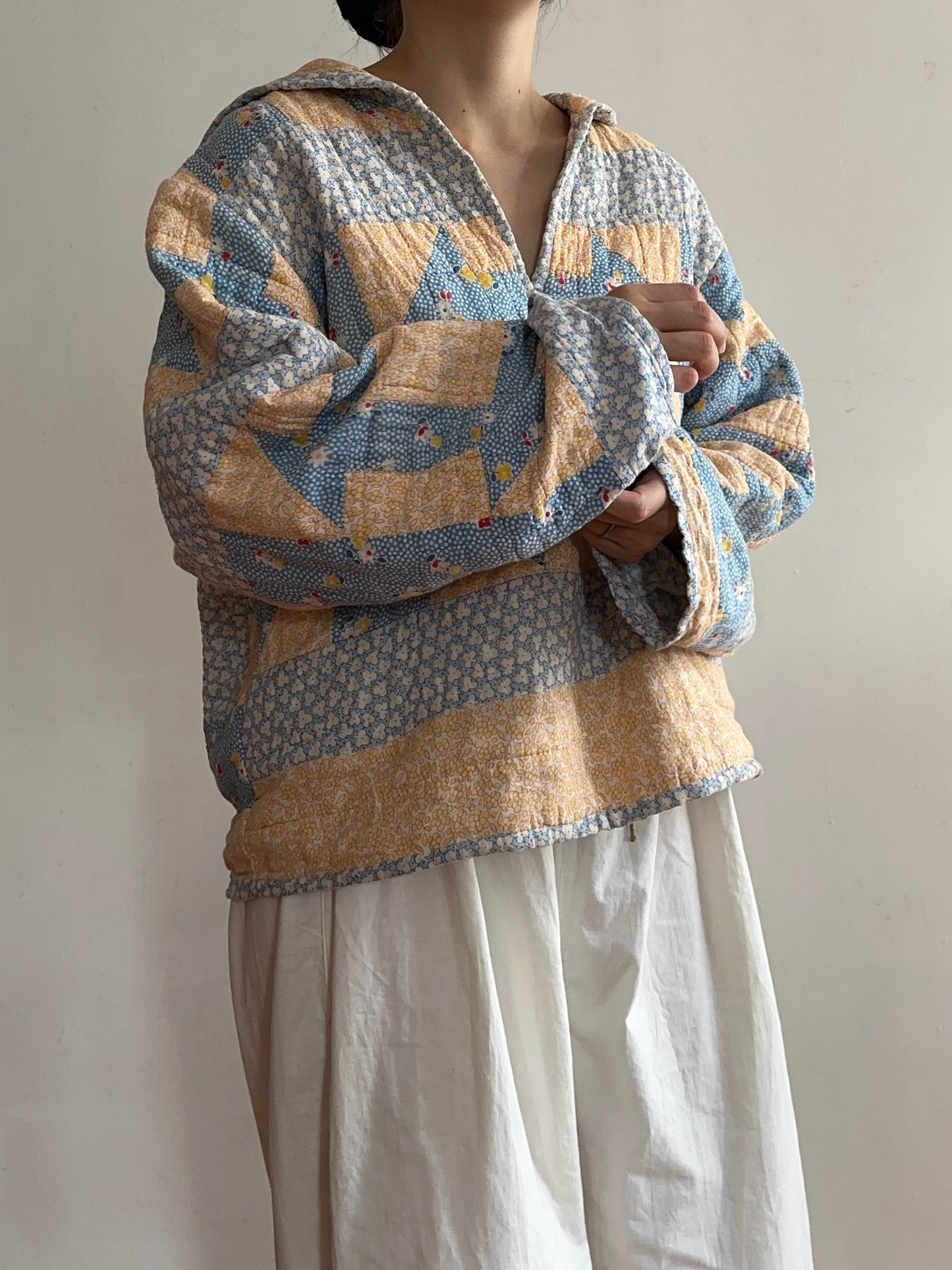 antique quilt sailor shirt