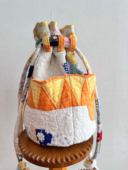 old quilt pocket bag