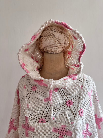 old crochet lace parka