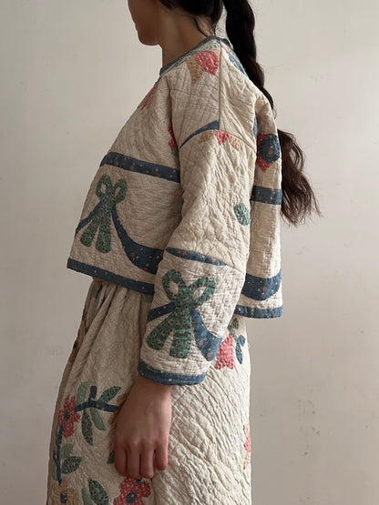 old quilt lantern tops