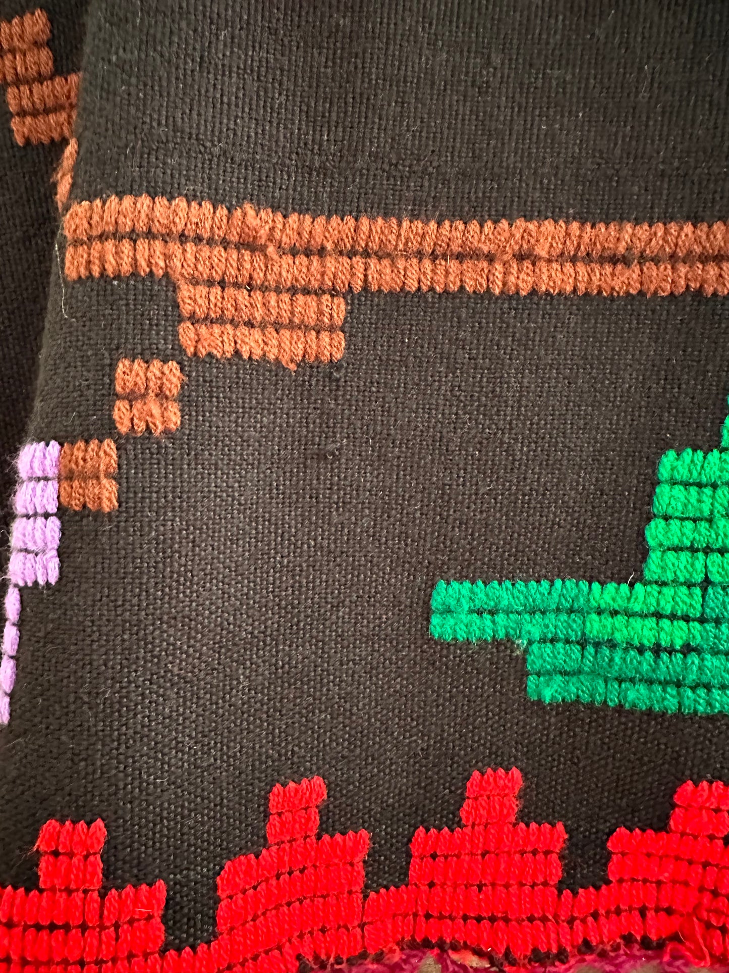 flowers hand stitch short tops