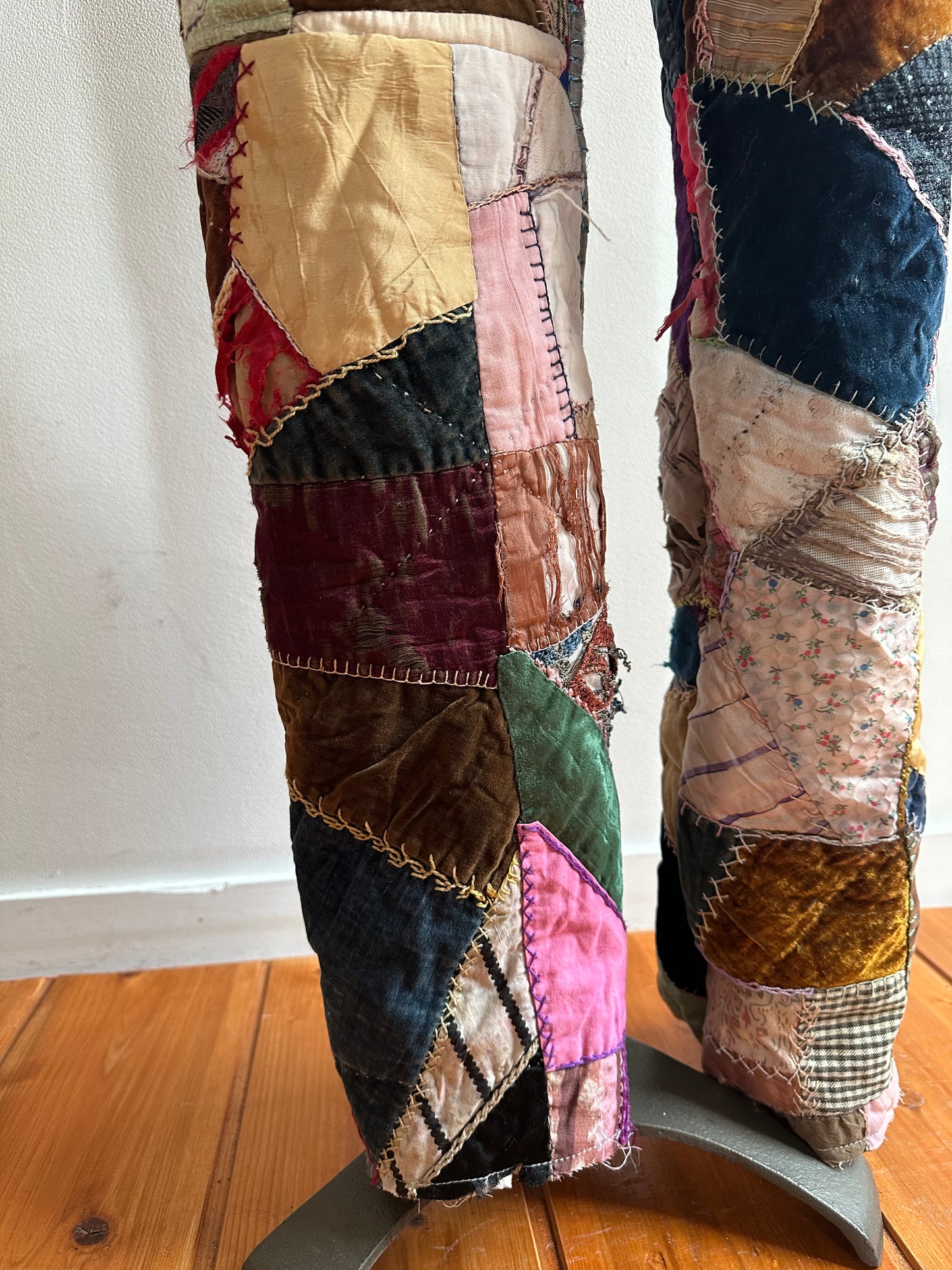 old quilt crazy slim pants