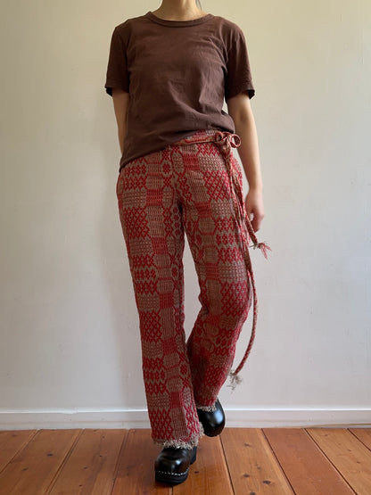 old coverlet slim flare pants / red