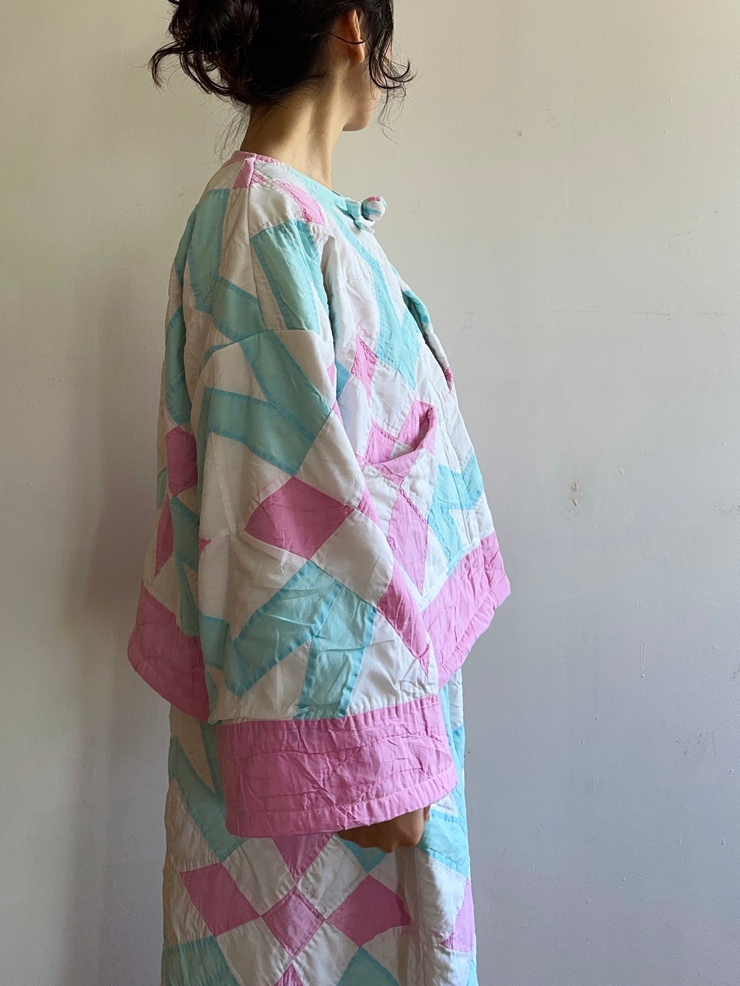 vecchia giacca corta trapuntata