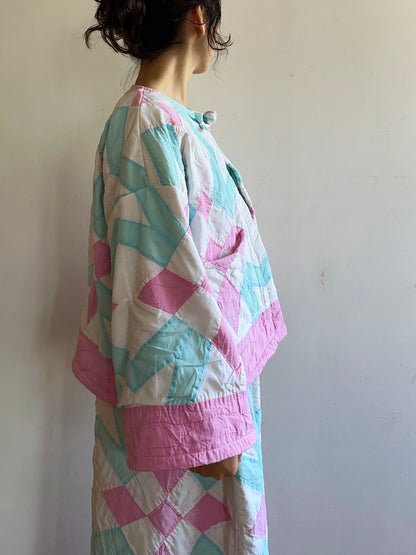 vecchia giacca corta trapuntata