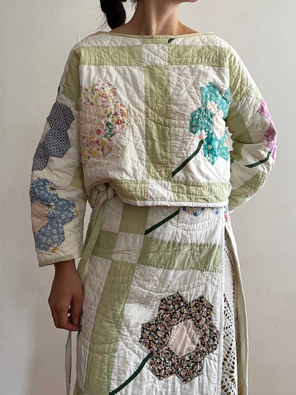 old quilt lantern tops