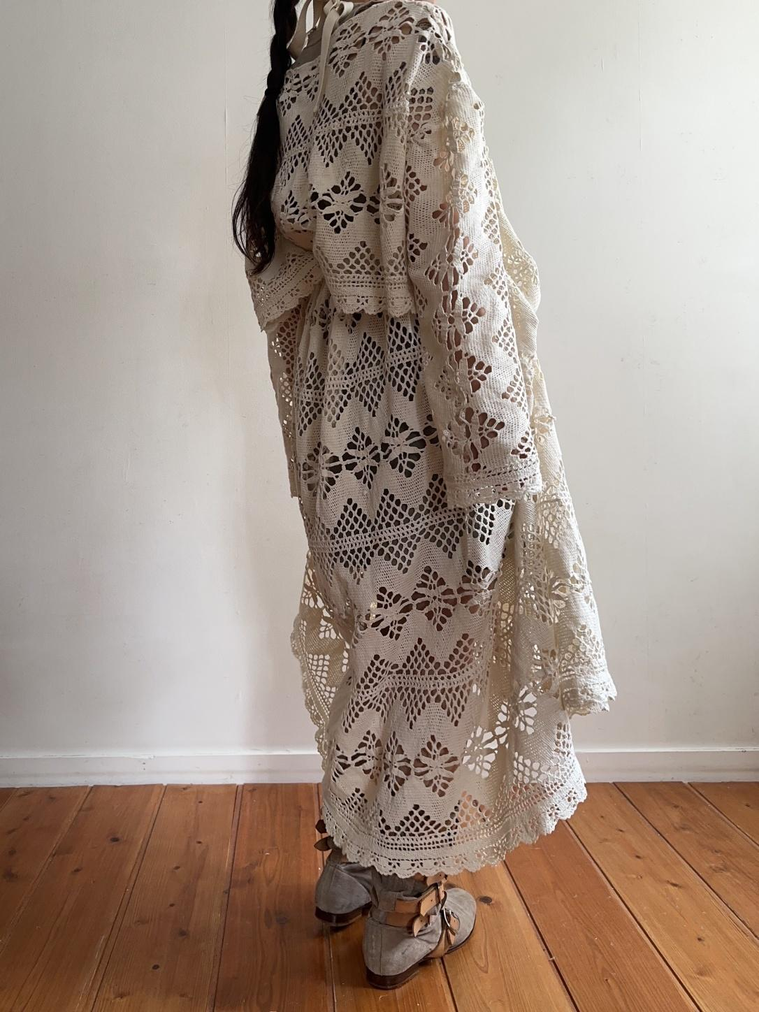 old crochet lace little change skirt