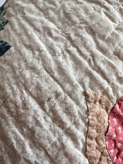 old quilt many tuck pants