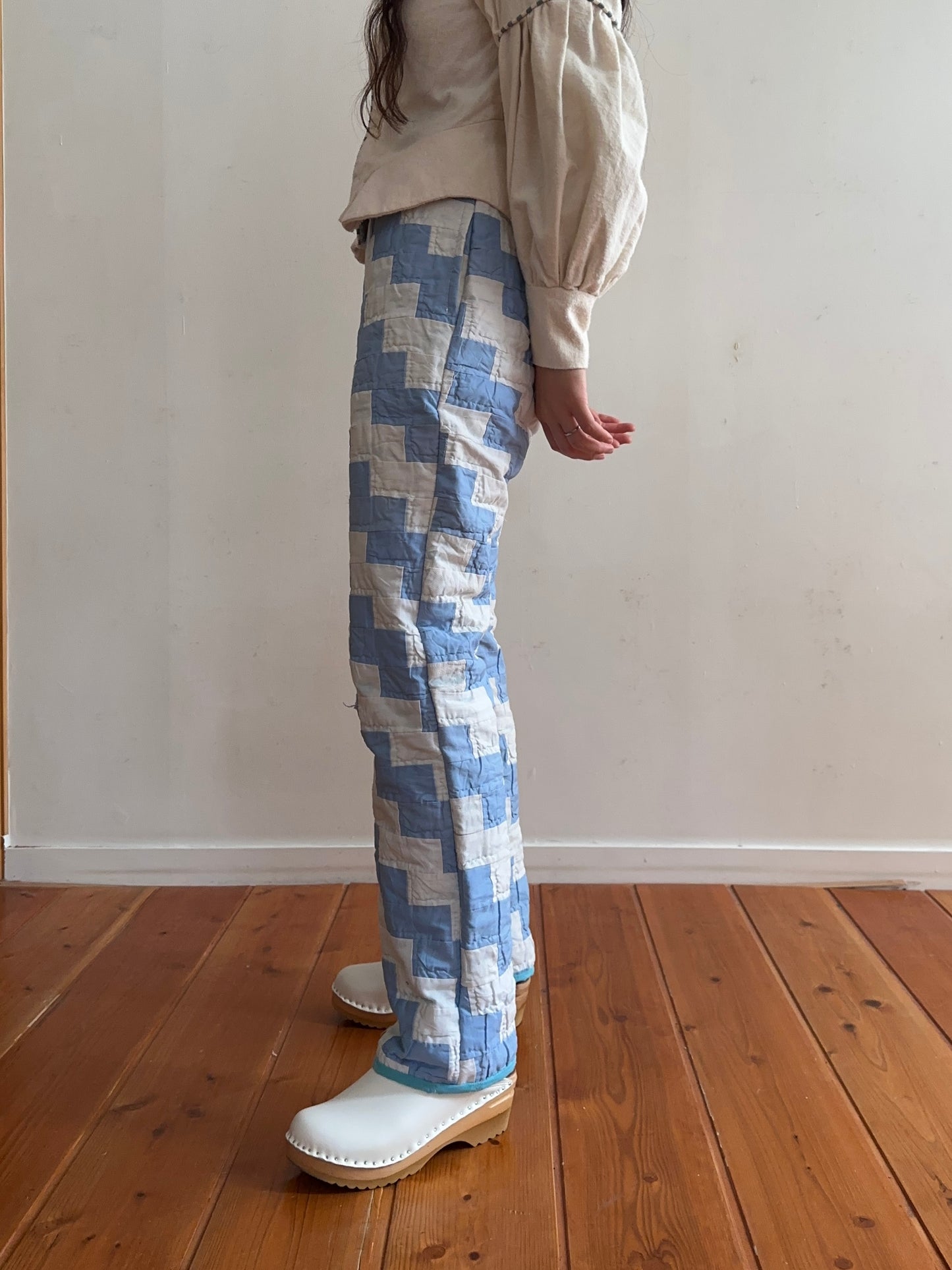 old quilt slim pants