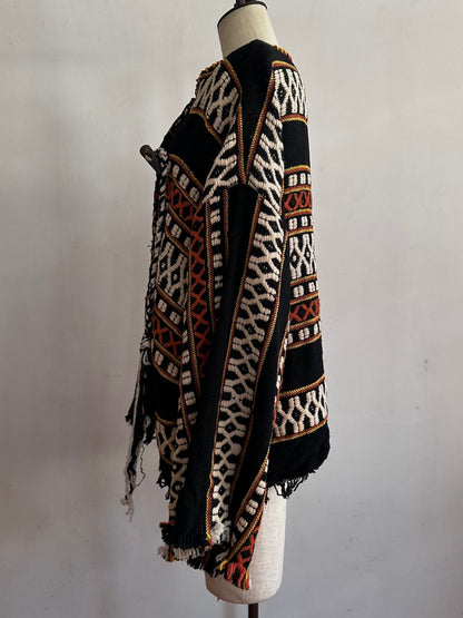 old handwoven textile set-up