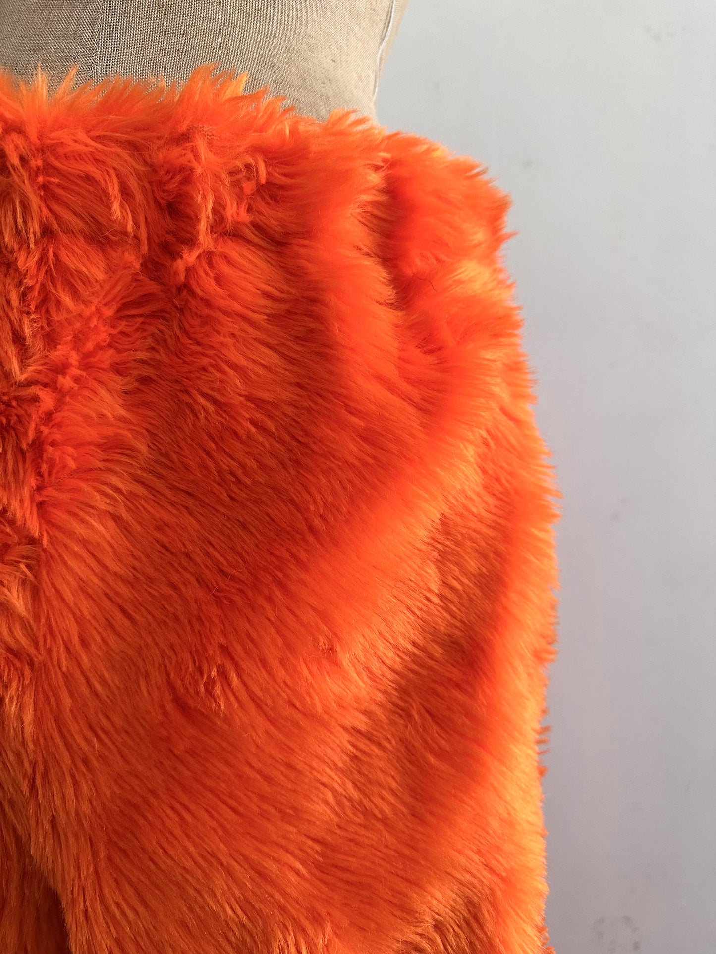old fur pants /orange