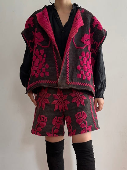 old coverlet wide vest