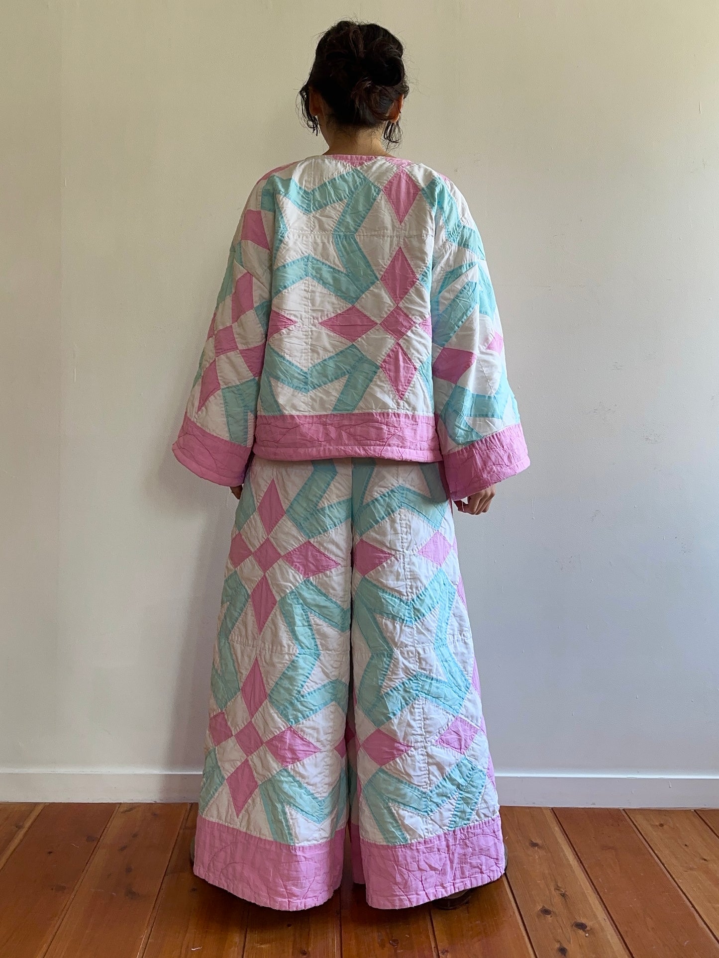 vecchia giacca corta trapuntata