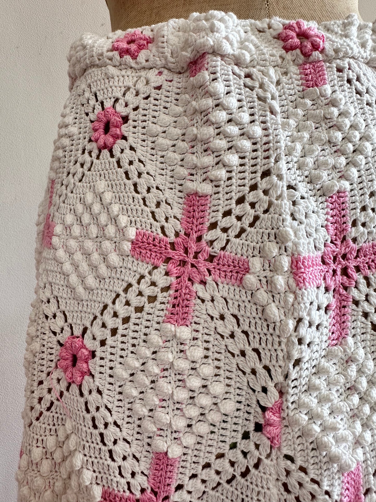 old crochet lace parka