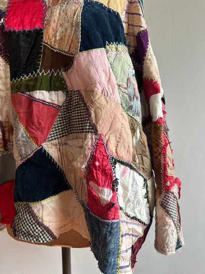 old quilt crazy parka