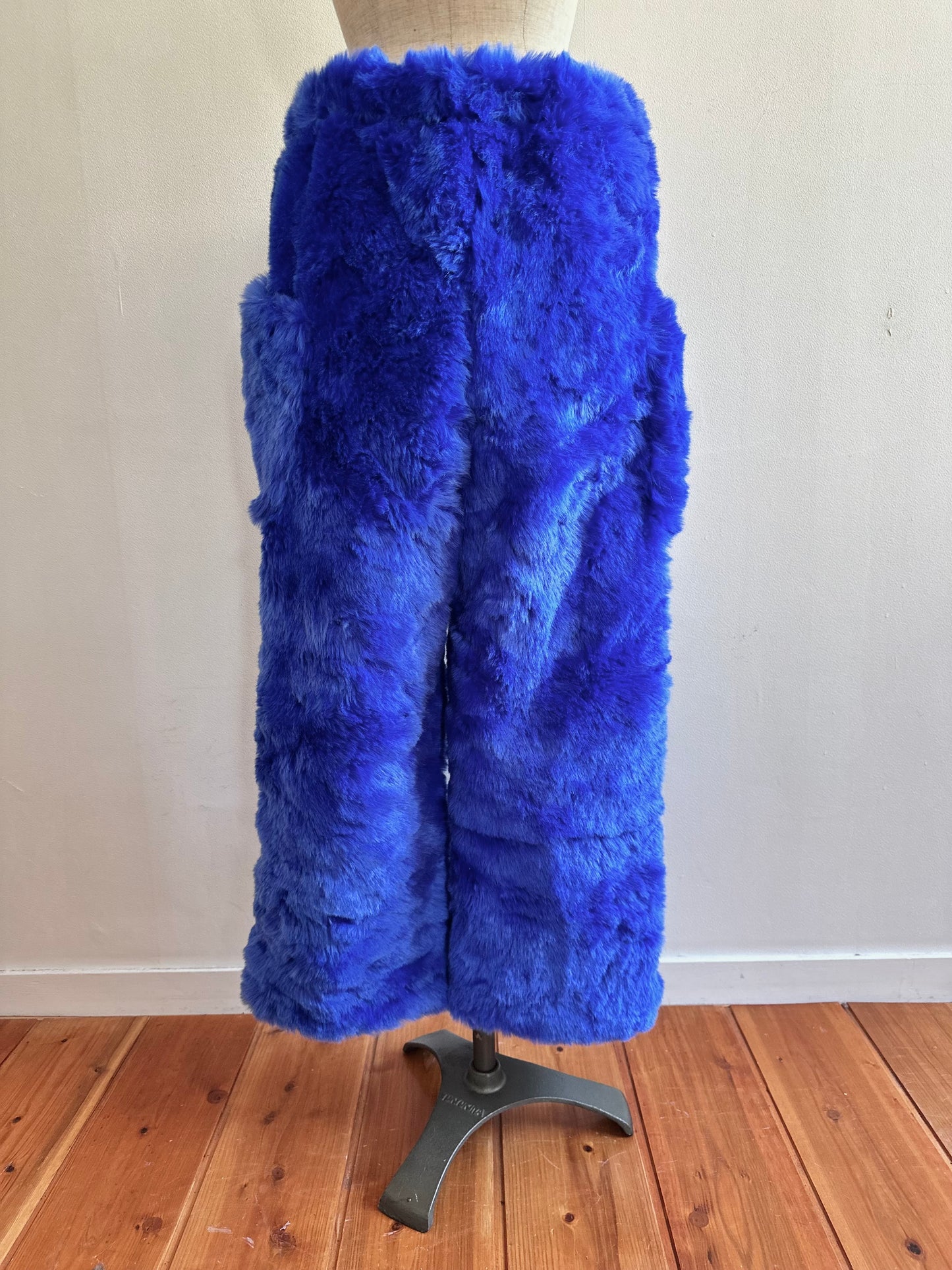 old fur pants / lapis lazuli