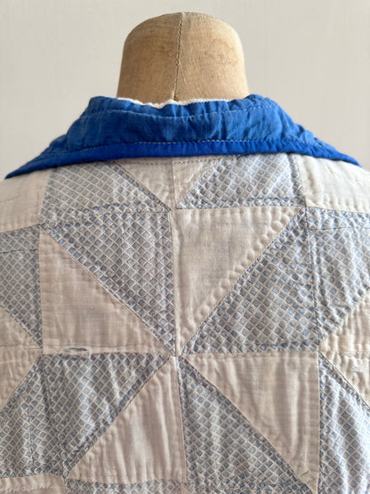 old quilt dress coat