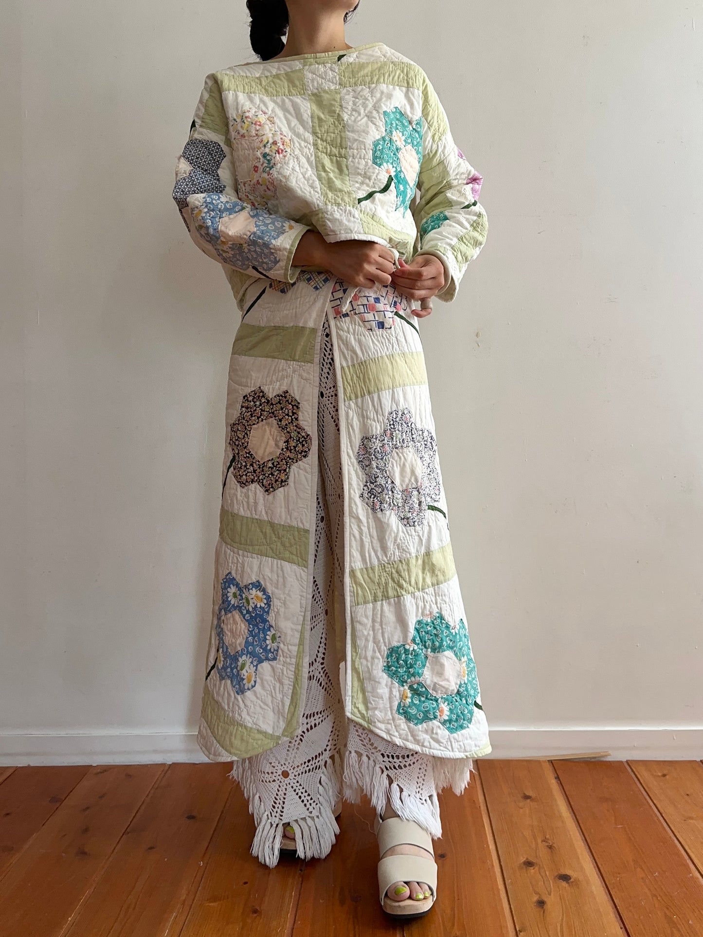 old quilt lantern tops