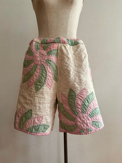 old quilt short pants