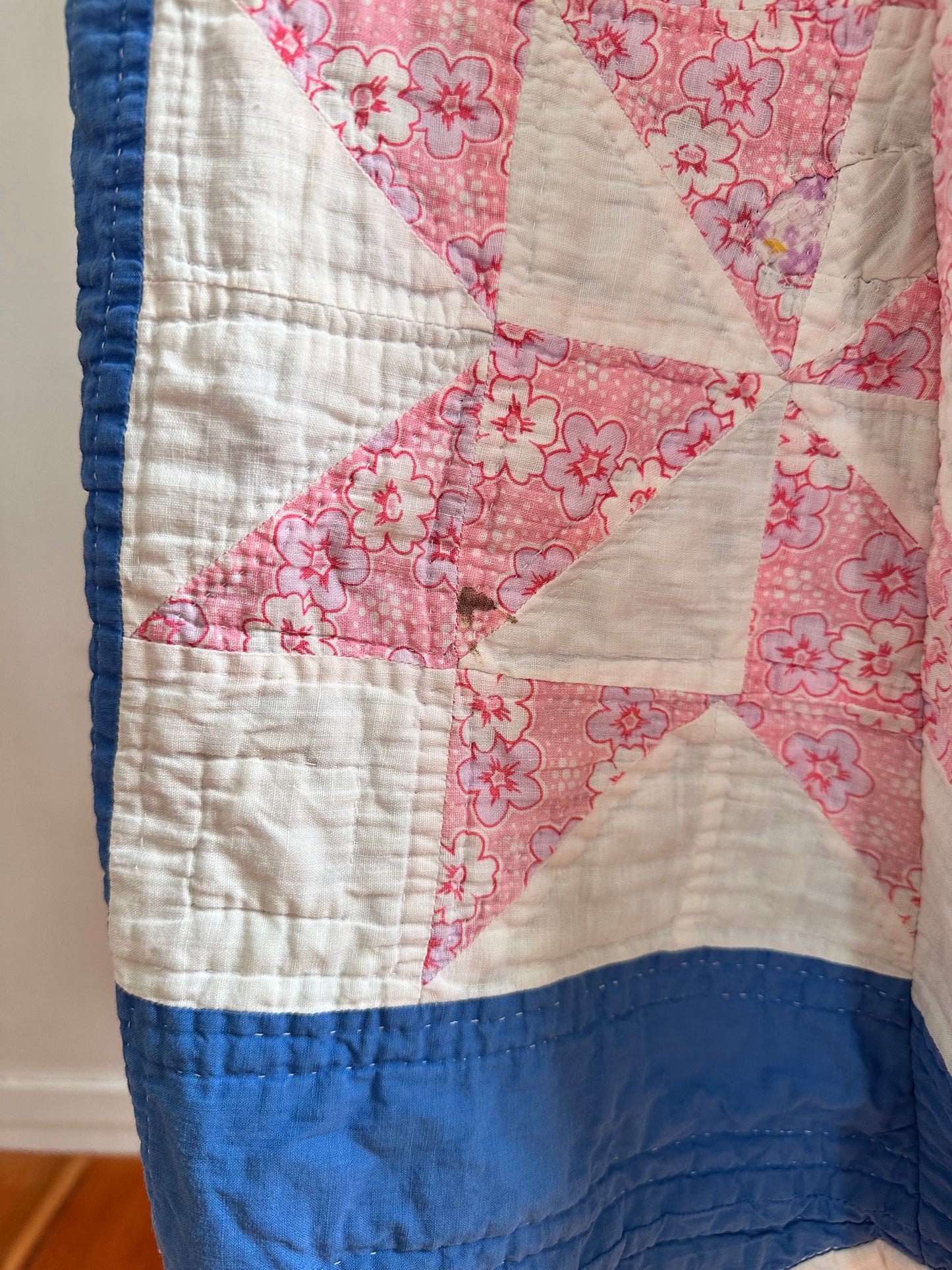 old quilt dress coat