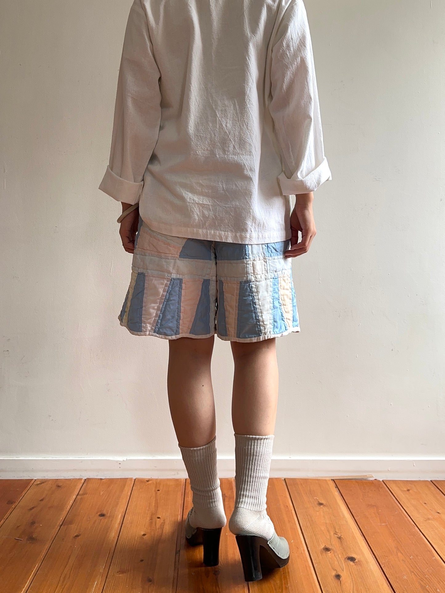 old quilt short pants