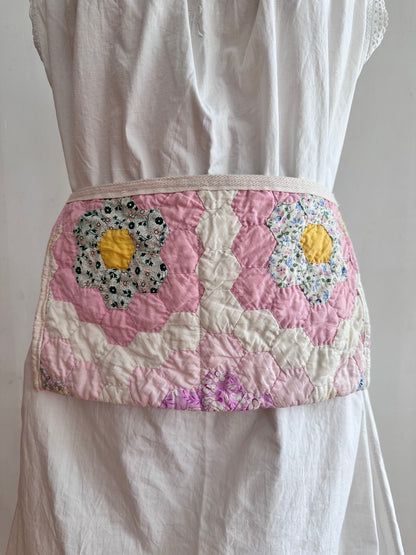 old quilt work apron