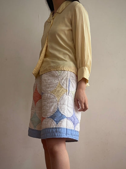 old quilt short pants