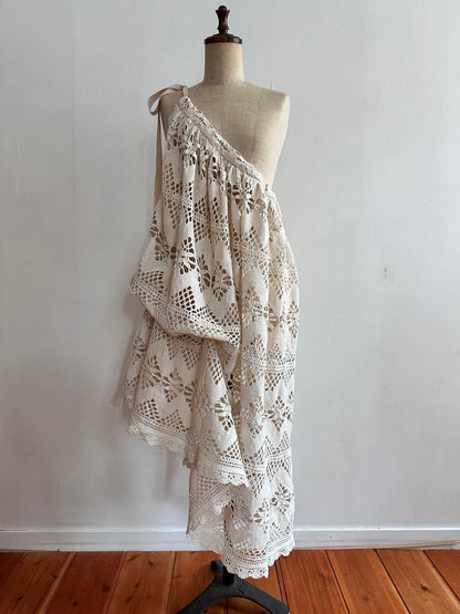 old crochet lace little change skirt