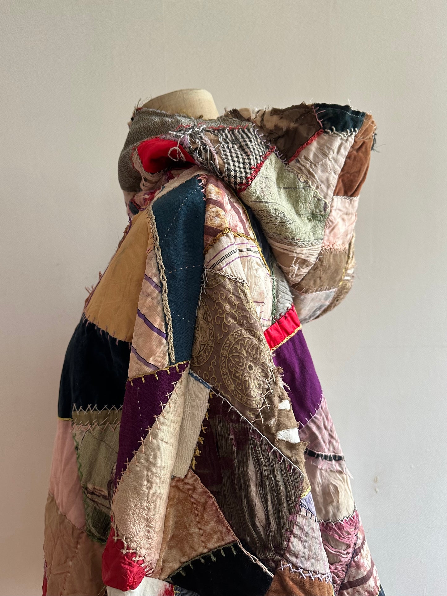 old quilt crazy parka