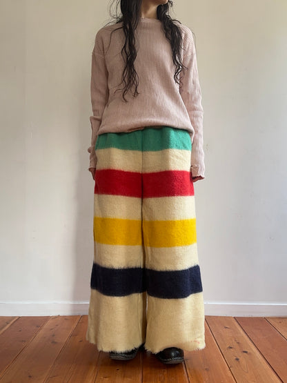 old blanket wide pants
