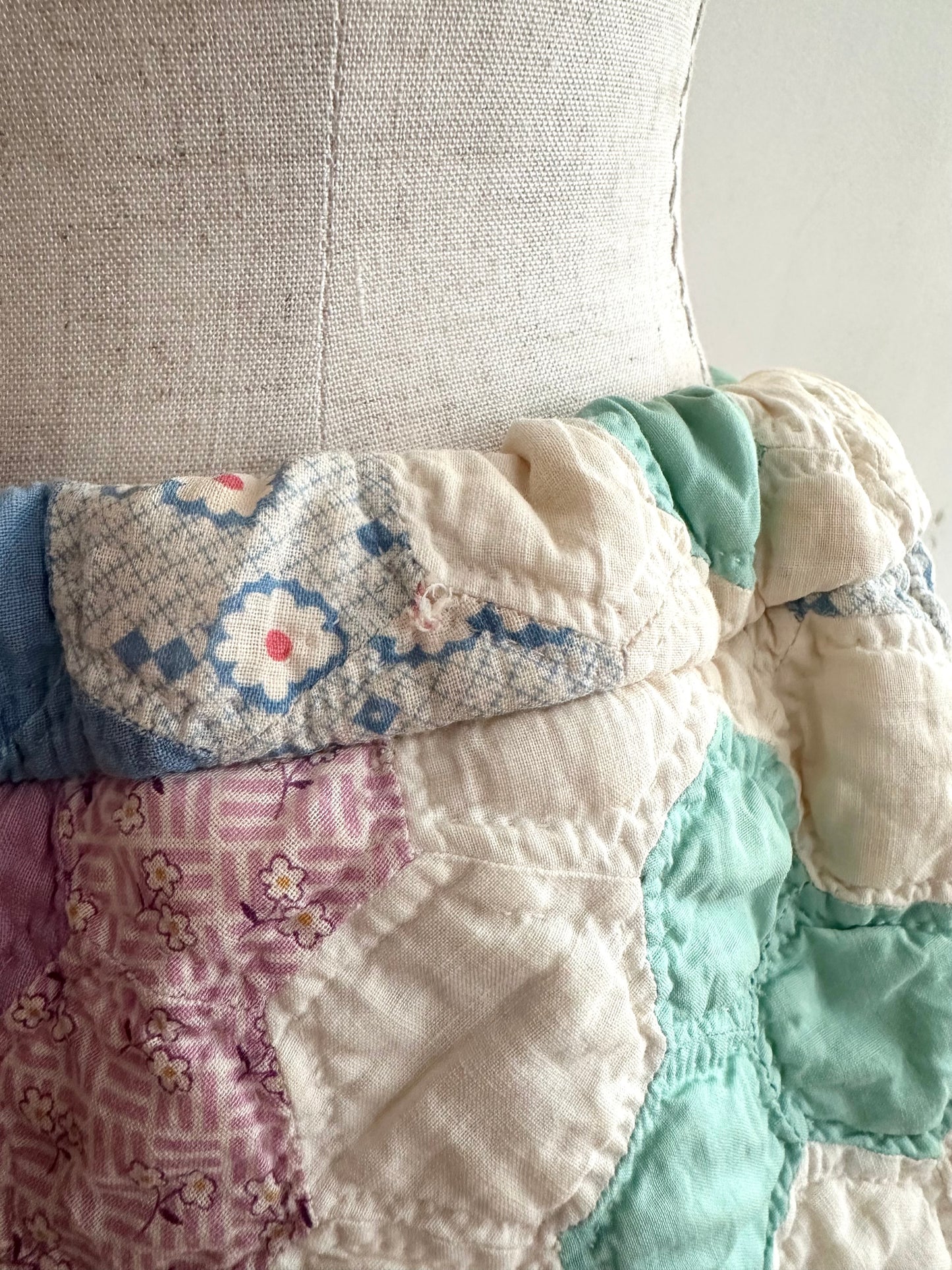 old quilt short pants