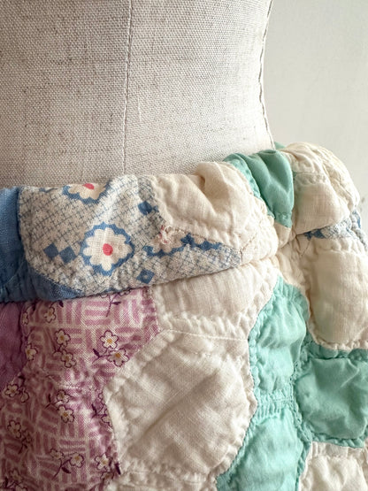 old quilt short pants