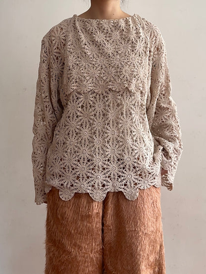 old crochet lace sailor shirts
