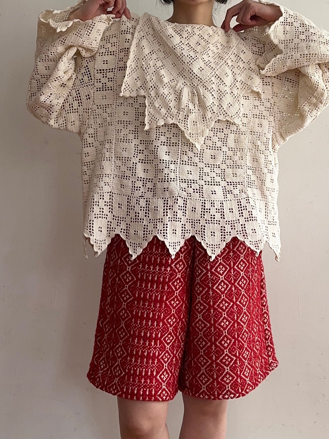 old crochet lace sailor shirts