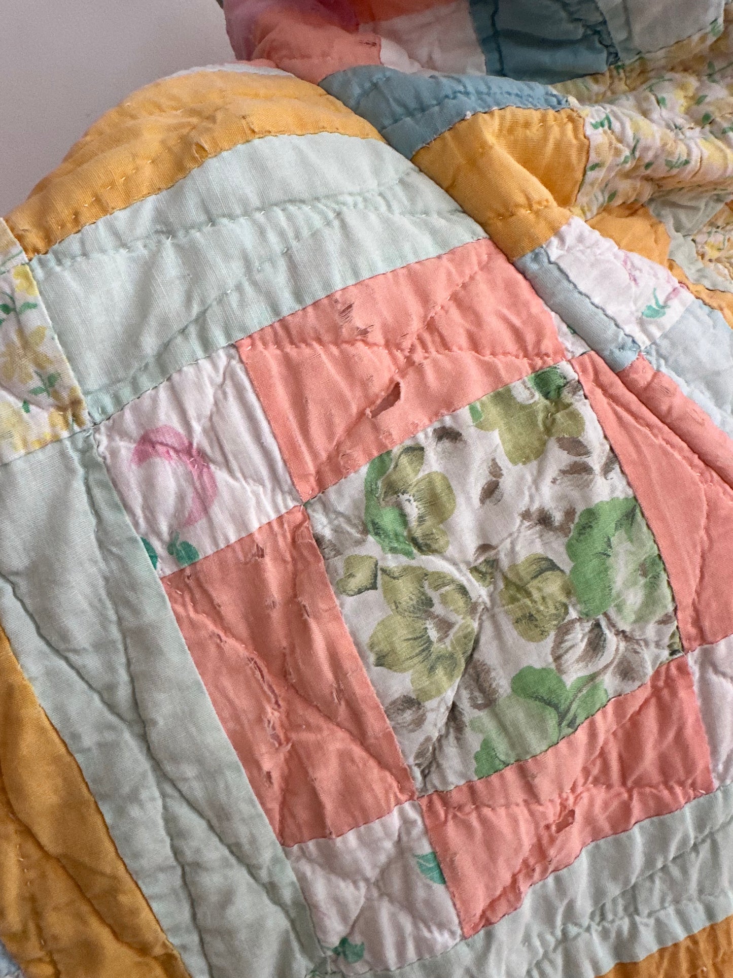old quilt parka
