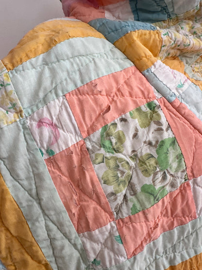 old quilt parka