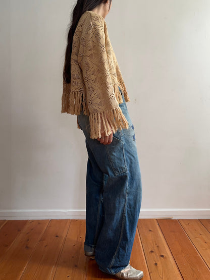 old crochet lace little jacket