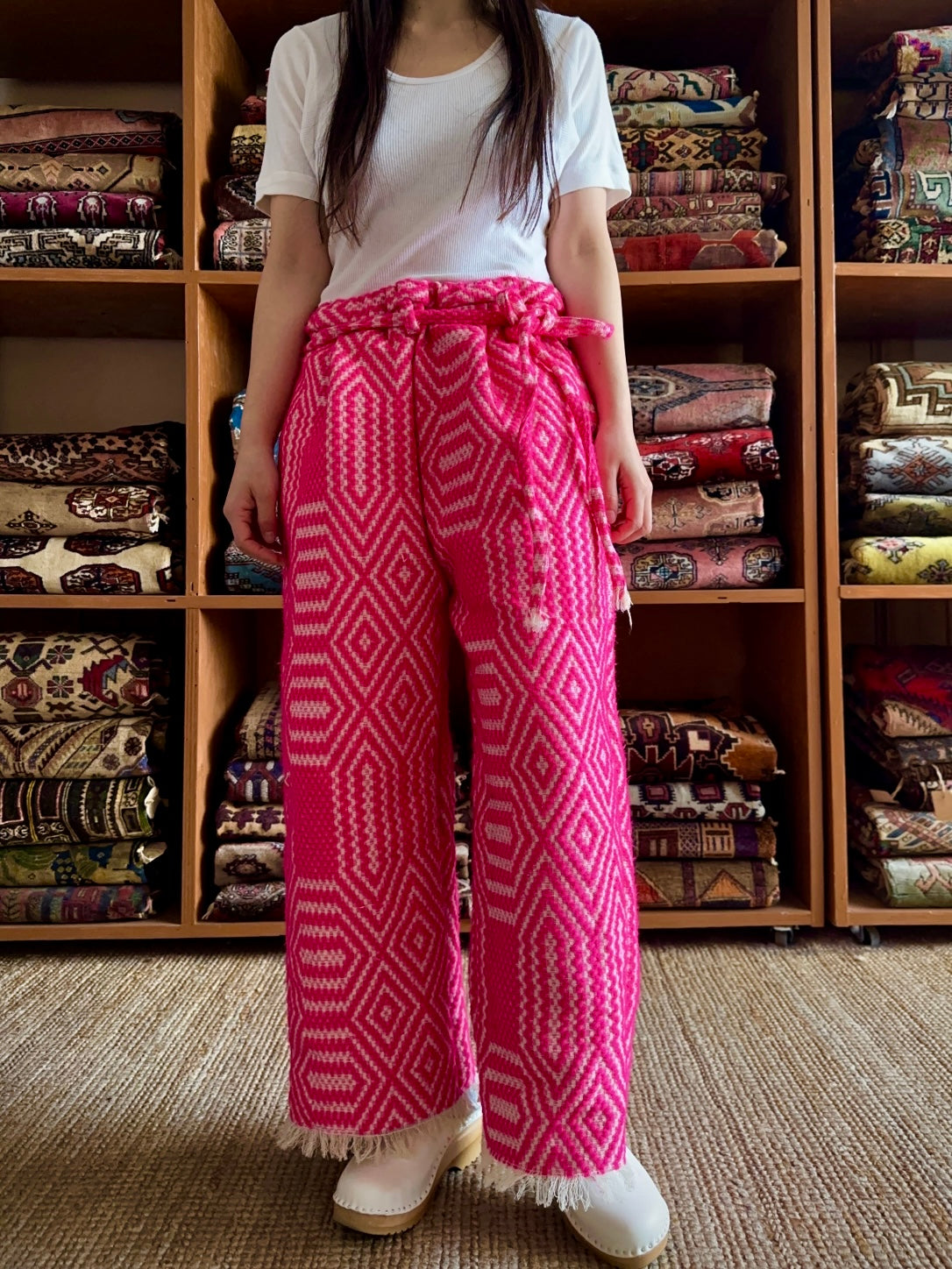 old coverlet tuck wide pants