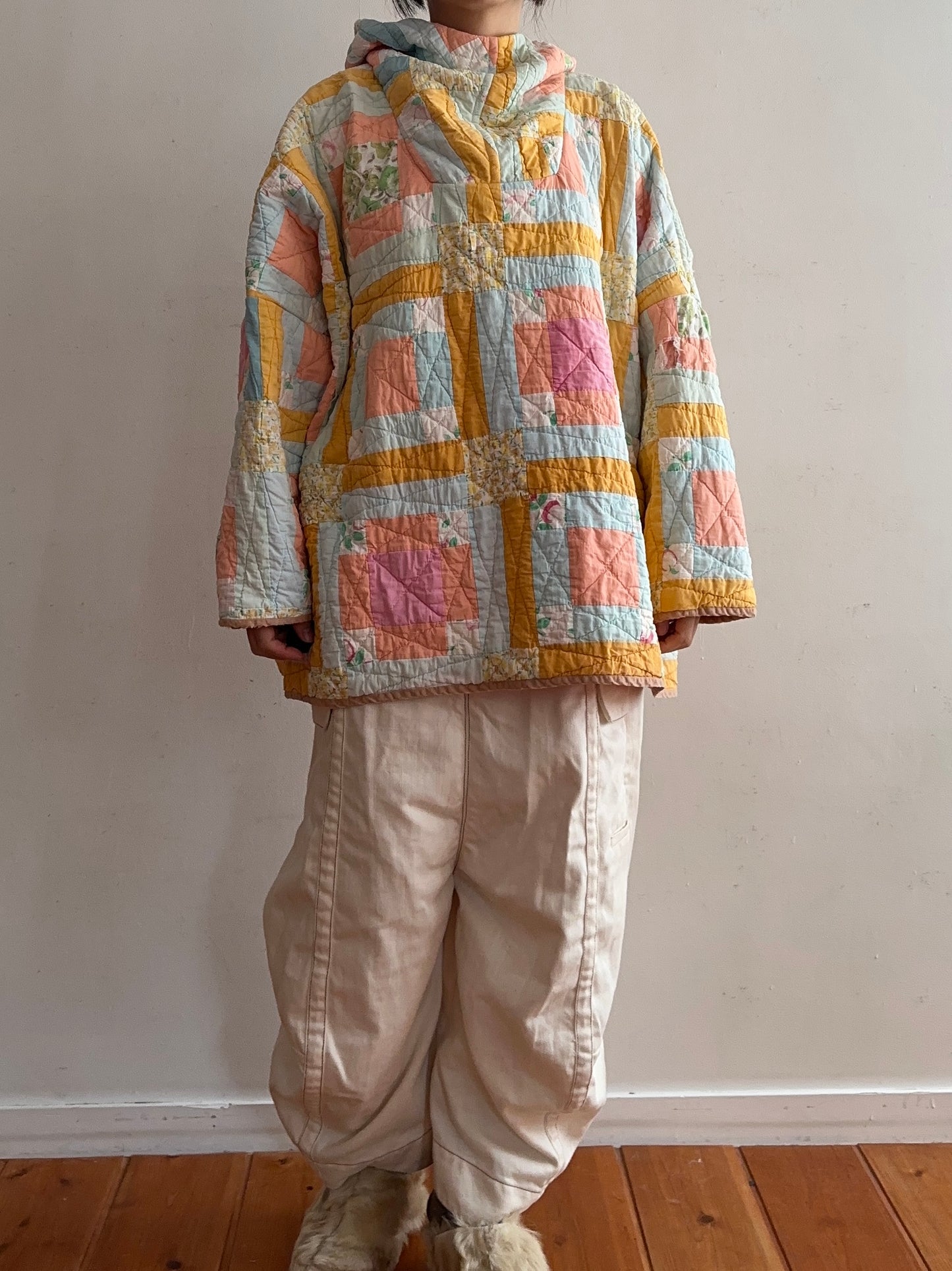 old quilt parka