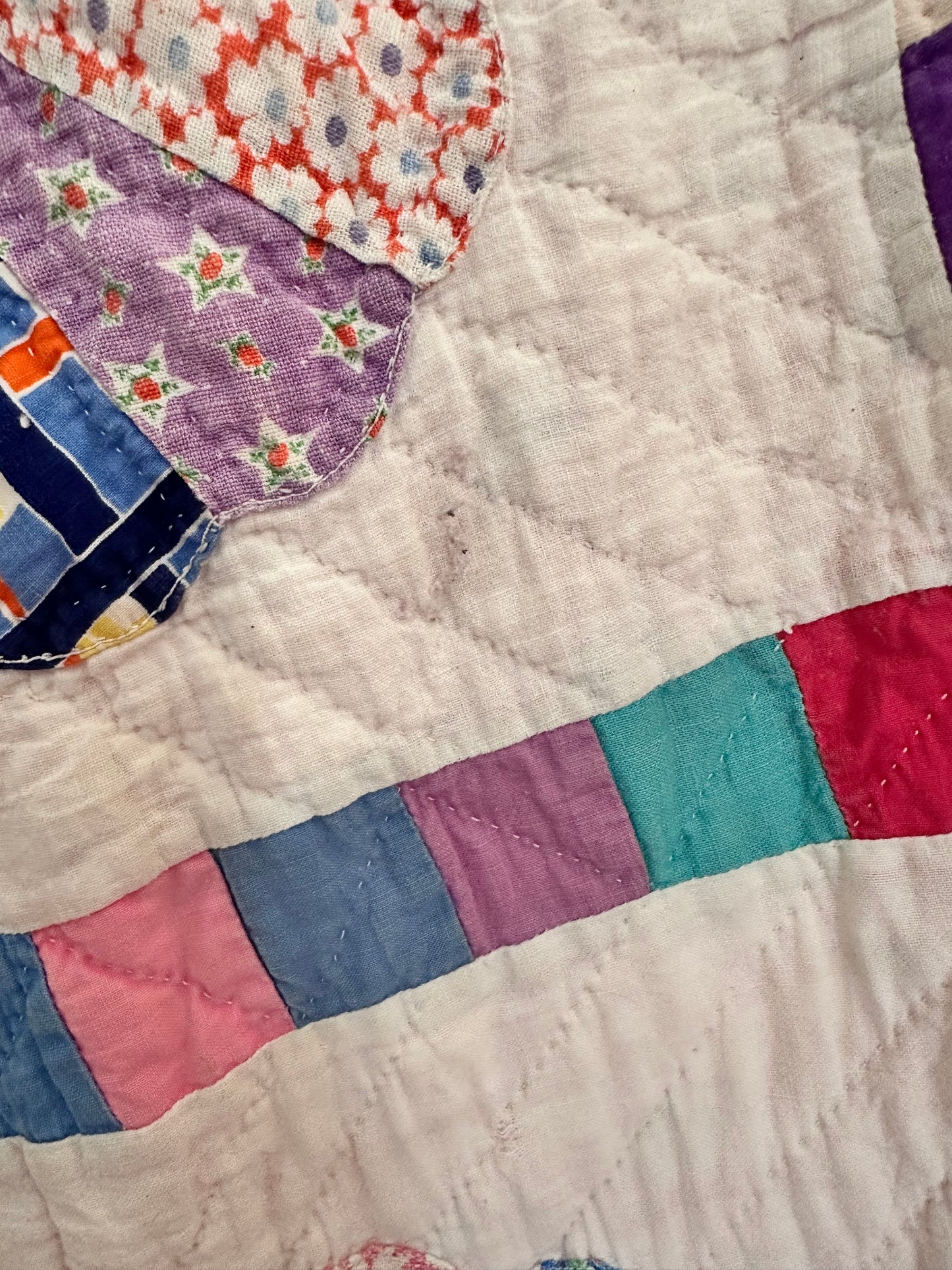 old quilt dress coat