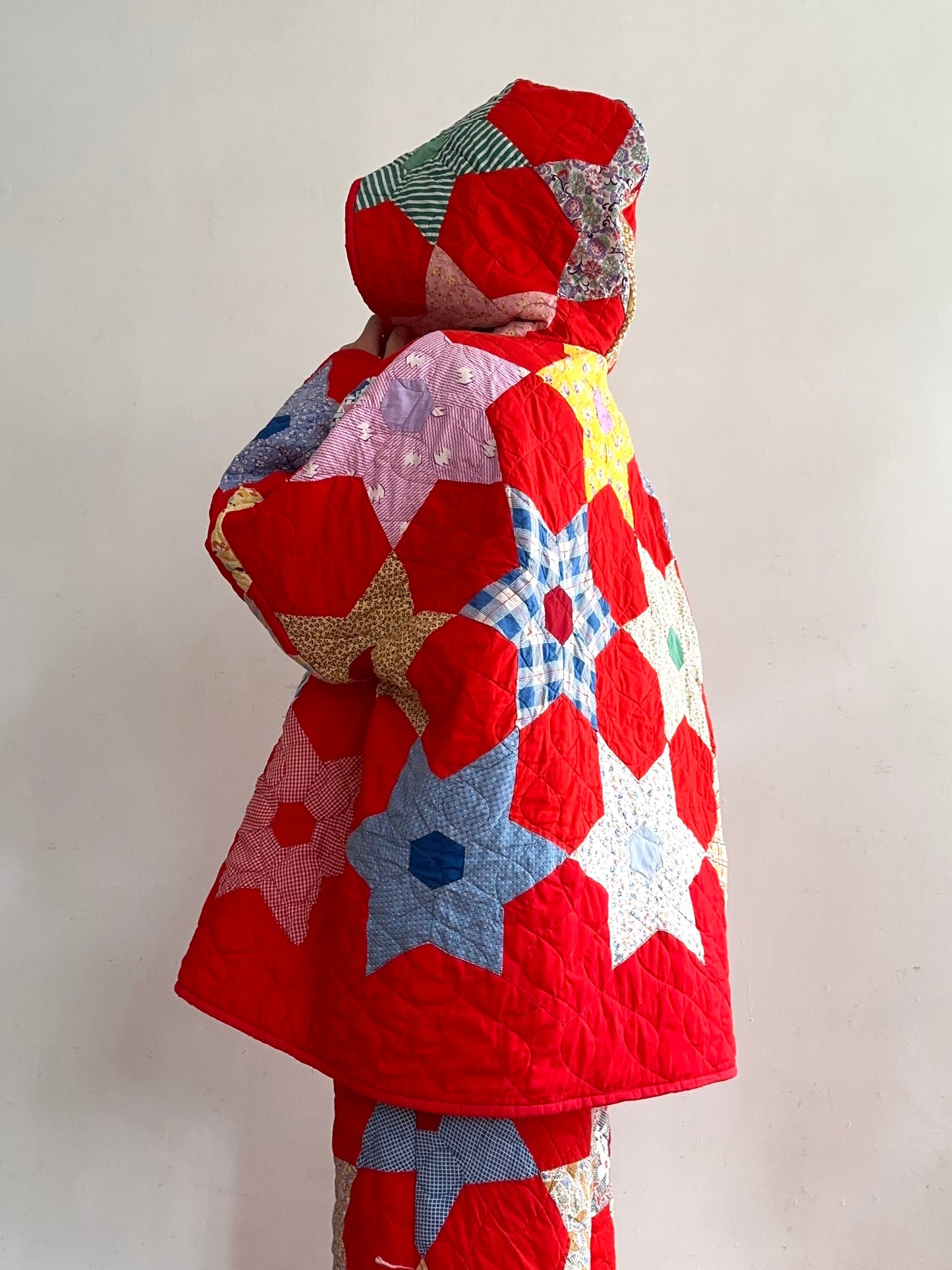 old quilt parka