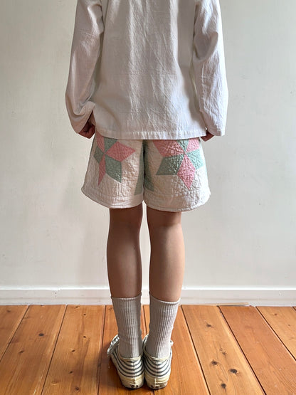 old quilt short pants
