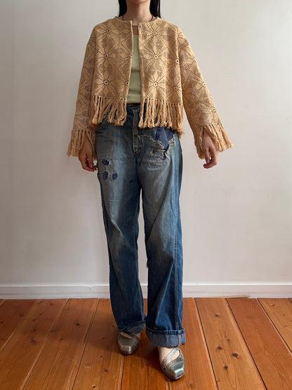 old crochet lace little jacket